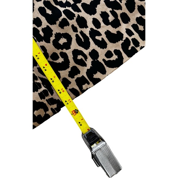 Coach Leopard Print Trench Coat Women Large Tan Black CQ219 Long Belted - Picture 3 of 8